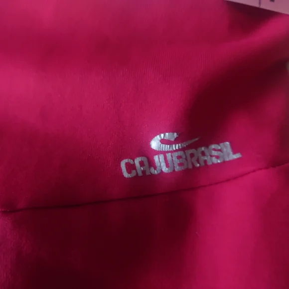 Red Supplex CAJUBRASIL Fitness Lazer Cut Open Back Jumpsuit S Brazil - Picture 6 of 11